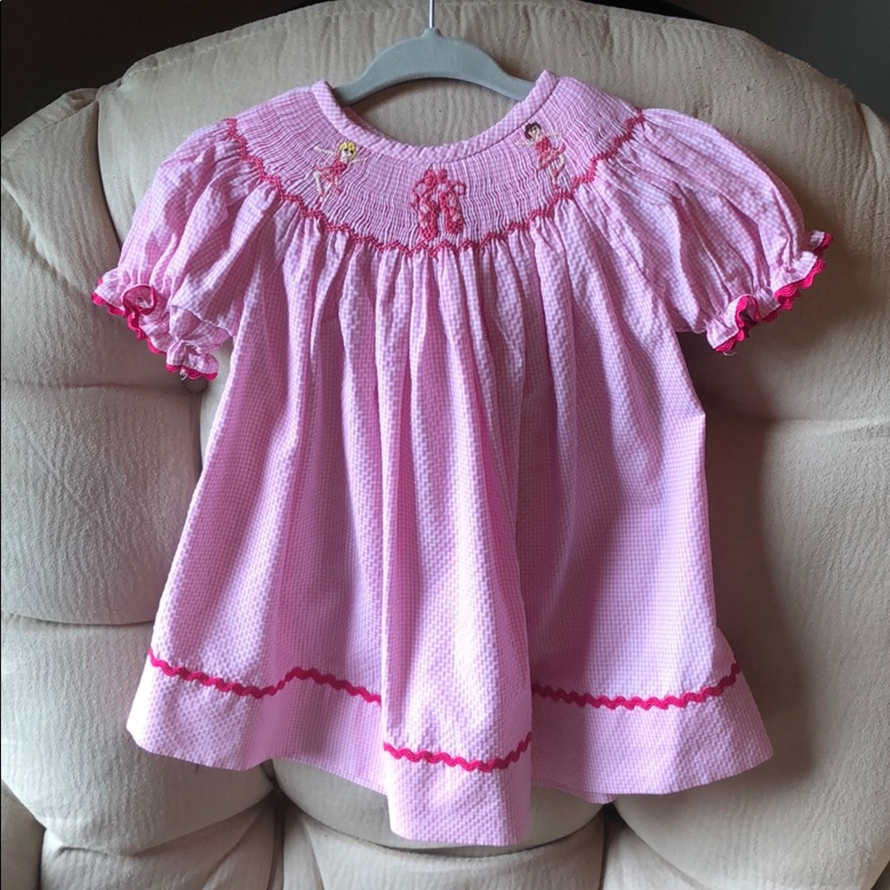 The Smocking Bug Pink Ballerina Smocked Dress